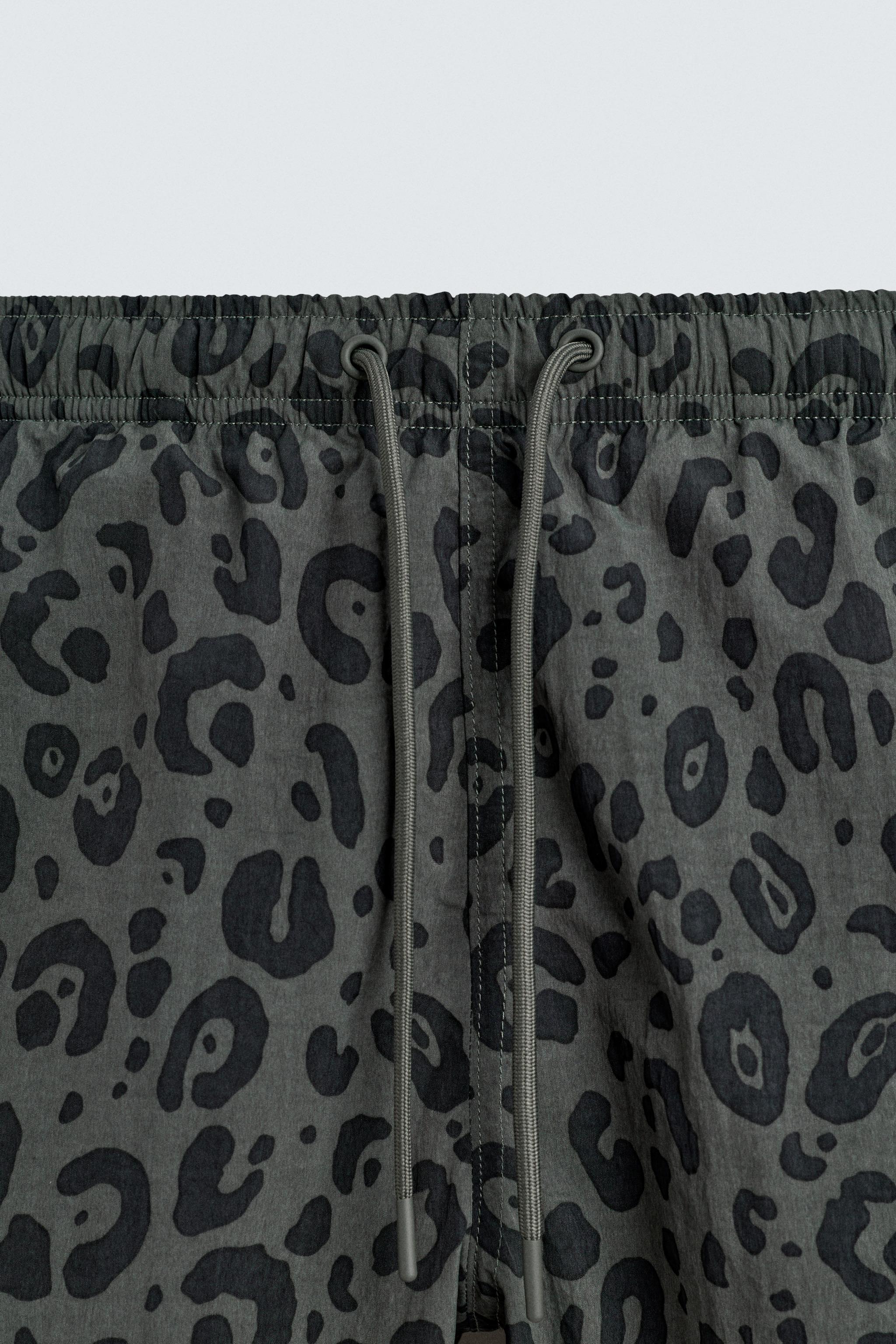 ANIMAL PRINT SHORT SWIMSUIT